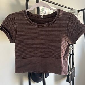 Aerie Ribbed Athletic Crop Top